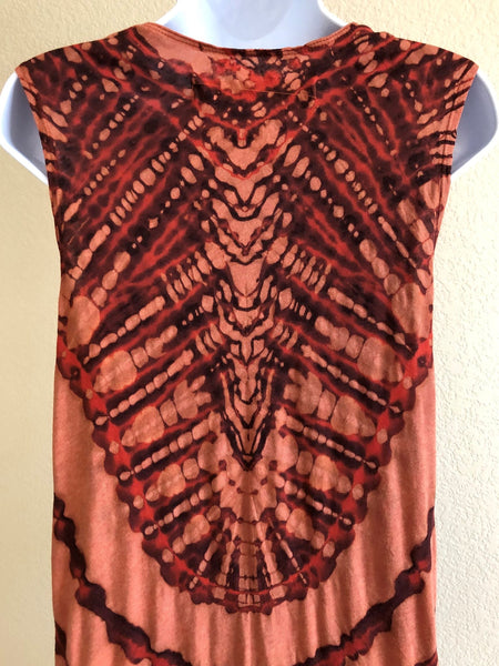 Raquel Allegra SMALL Orange Tie Dye Dress