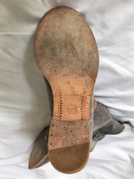 Johnston & Murphy Size 6.5 Gray Suede Boots