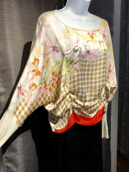 Tiny Anthropologie SMALL Silky Floral Top - CLEARANCE