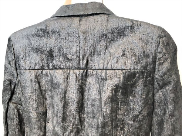 J Brand Size 2 Charcoal Metallic Blazer - CLEARANCE