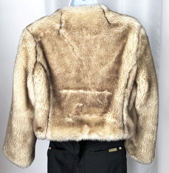 Idra Anthropologie Size 12 Faux Fur Coat