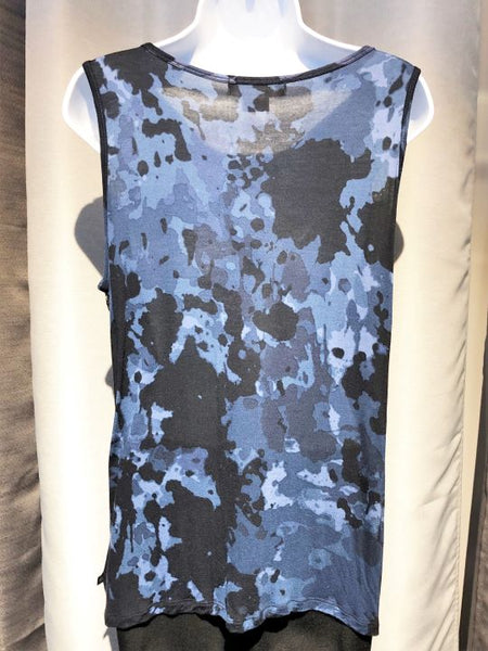 Michael Kors Size 1X Blue Sequin Tank