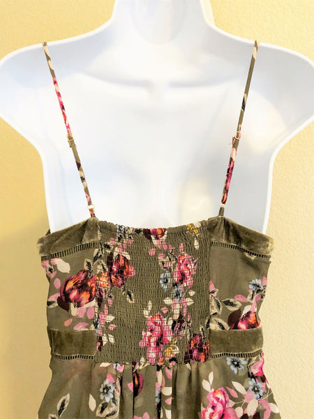 WHBM NEW Size 10 Green Floral Dress