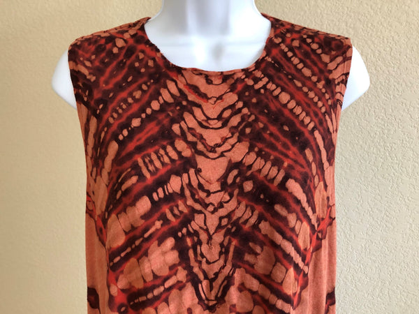 Raquel Allegra SMALL Orange Tie Dye Dress