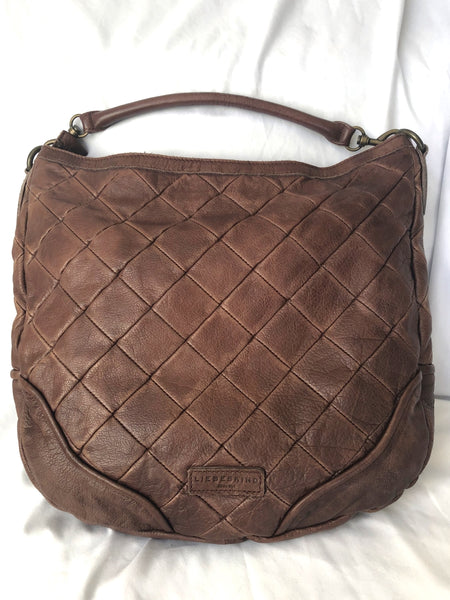 Liebeskind Brown Leather Quilted Hobo