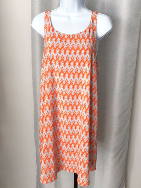 Alice + Olivia Size SMALL Orange and Gray Dress