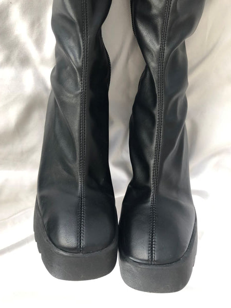 Schutz Darlyn Size 6 Vegan Leather Over the Knee Boots