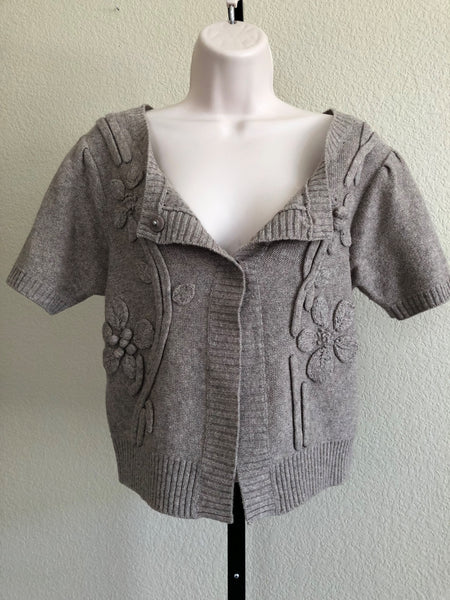 Sundance SMALL Beige Cropped Cardigan