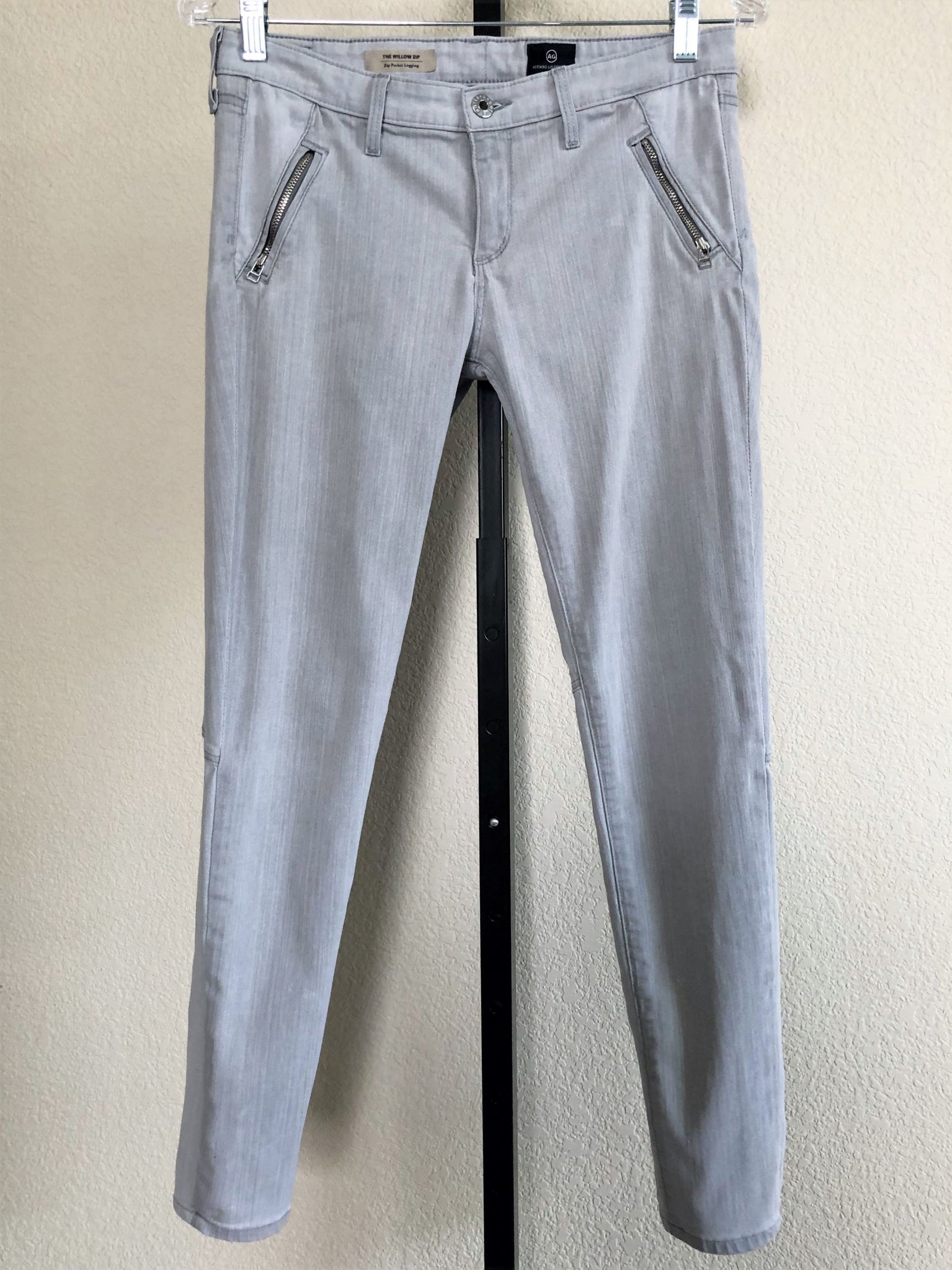 AG Size 6 Gray Moto Jeans - CLEARANCE