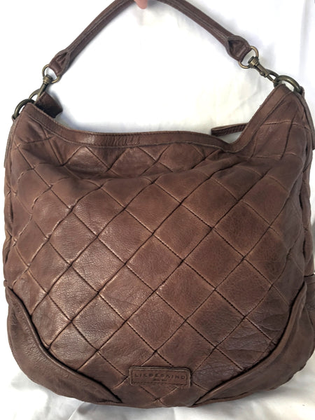 Liebeskind Brown Leather Quilted Hobo