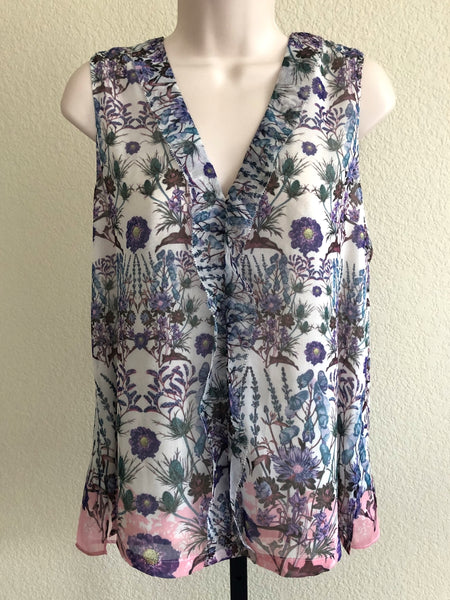 McGinn Medium Sleeveless Floral Blouse