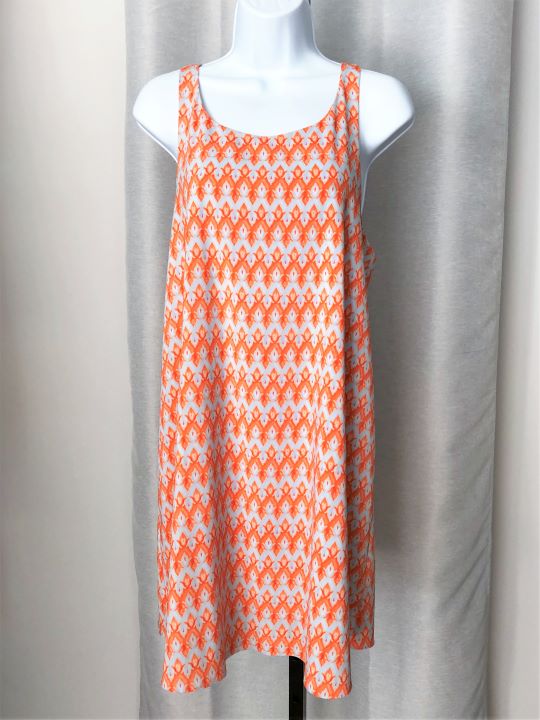 Alice + Olivia Size SMALL Orange and Gray Dress