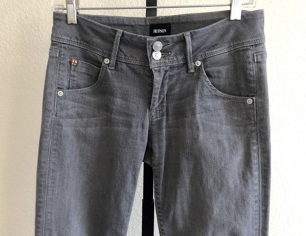 Hudson Size 2 Collin Skinny Gray Jeans