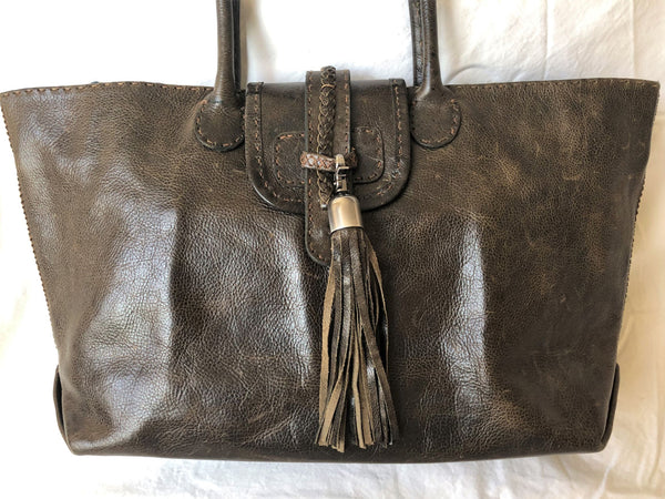 Carla Mancini Brown Leather Tote - CLEARANCE