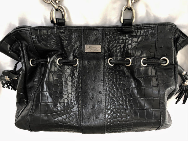 Isabella Adams Black Leather Bag