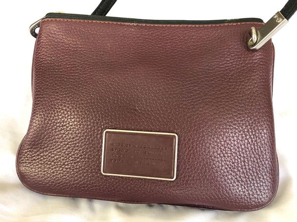 MARC by Marc Jacobs Burgundy Ligero Double Zip Cross Body