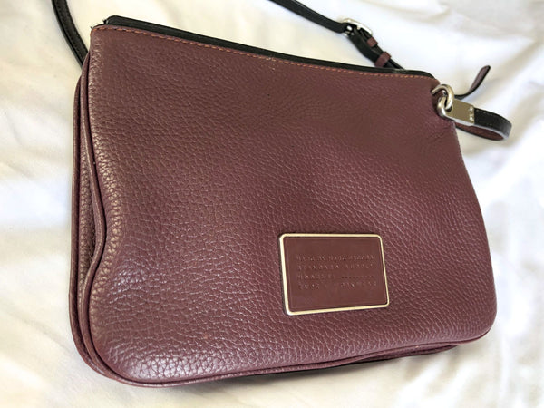 MARC by Marc Jacobs Burgundy Ligero Double Zip Cross Body