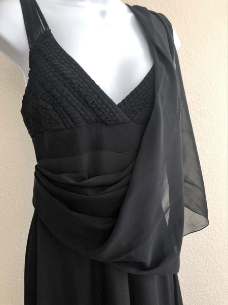 Armani Collezioni Authentic Size 4 Black Silk Gown - RETAILED AT $1,695