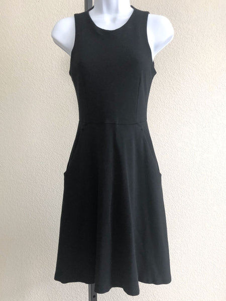 Theory Size 2 Black Fit and Flare Dress