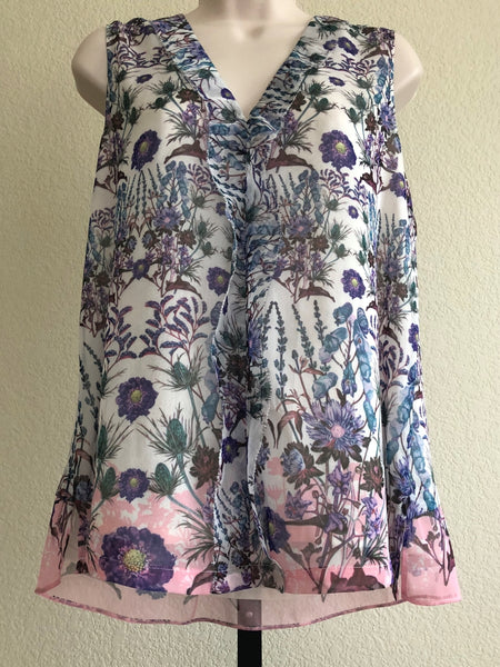 McGinn Medium Sleeveless Floral Blouse