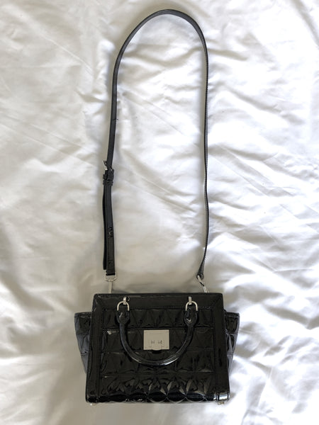 Michael Kors Vivianne Patent Leather Quilted Cross Body