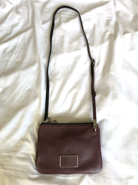 MARC by Marc Jacobs Burgundy Ligero Double Zip Cross Body