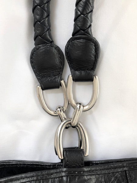 Isabella Adams Black Leather Bag - CLEARANCE