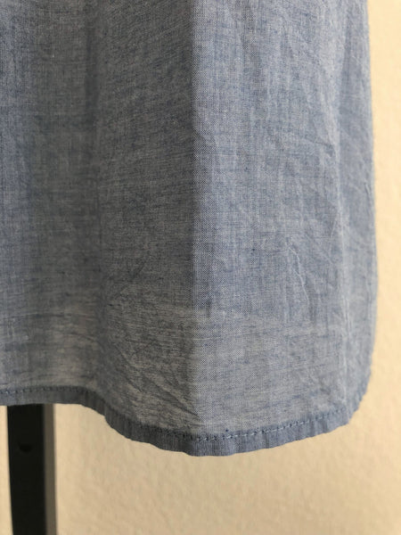 Joie SMALL Chambray Embroidered Top