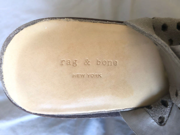 Rag & Bone Size 7.5 Wyatt Gray Suede Sandals
