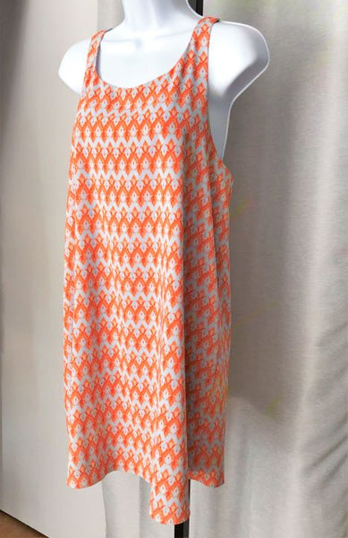 Alice + Olivia Size SMALL Orange and Gray Dress