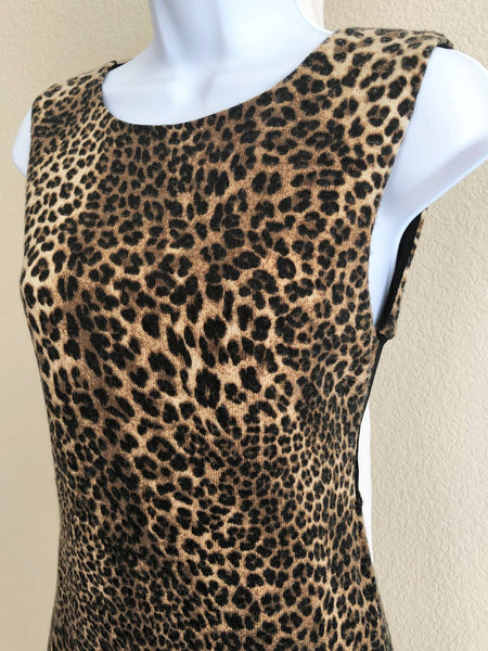 Alice + Olivia Size Small Leopard Print Dress