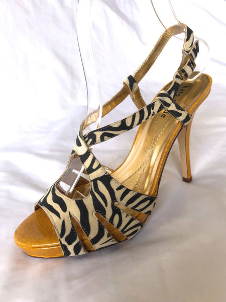 Kate Spade Size 6.5 Zebra Print Heels
