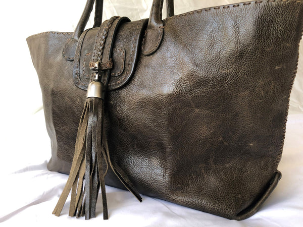 Carla Mancini Brown Leather Tote - CLEARANCE