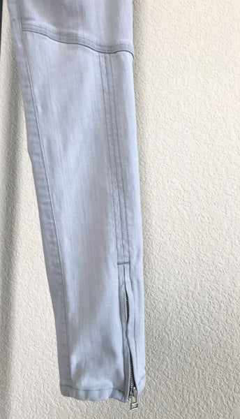 AG Size 6 Gray Moto Jeans