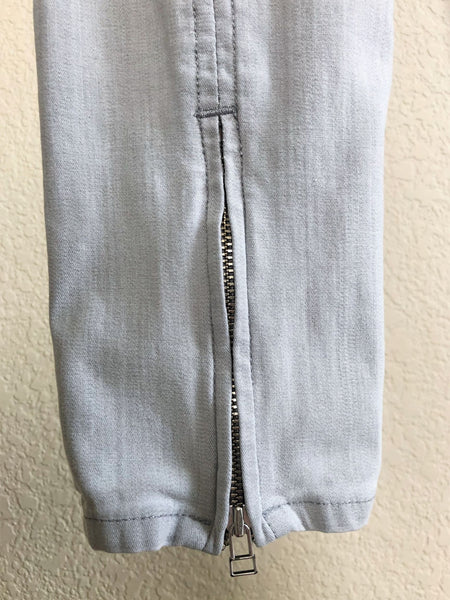 AG Size 6 Gray Moto Jeans