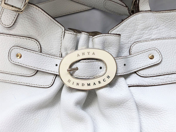 Anya Hindmarch White Leather Luxury Tote