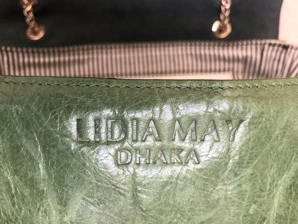 Lidia May Color Block Leather Cross Body Bag - RARE!