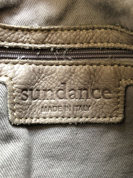 Sundance Gray Leather Cross Body Bag