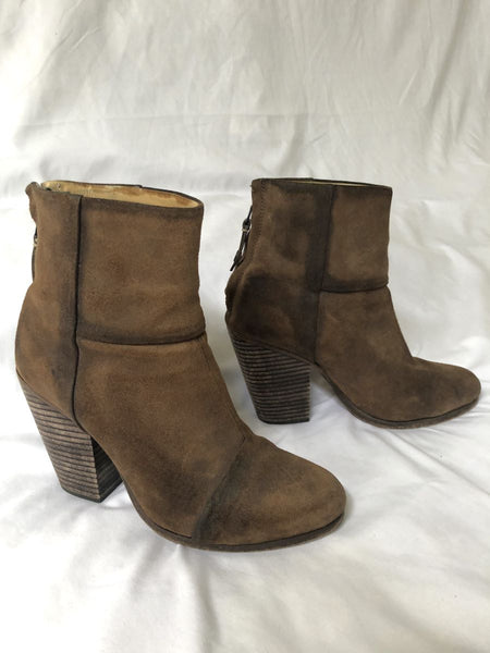 Rag & Bone Newbury Size 6 Brown Suede Booties