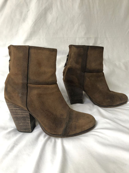 Rag & Bone Newbury Size 6 Brown Suede Booties