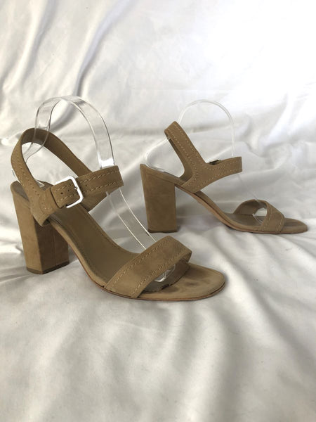 Loro Piana Size 10 Tan Suede Sandals