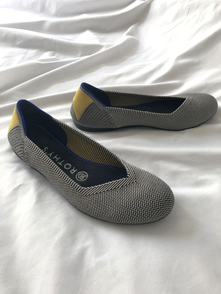 Rothy's Size 6.5 The Flat in Grey Birdseye