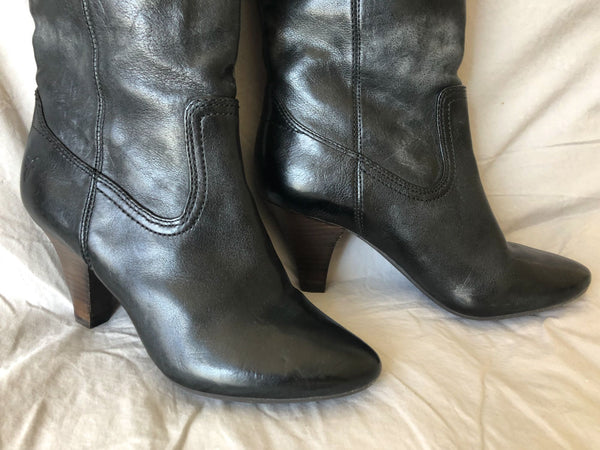 Frye Size 5.5 Dannika Campus Black Boots