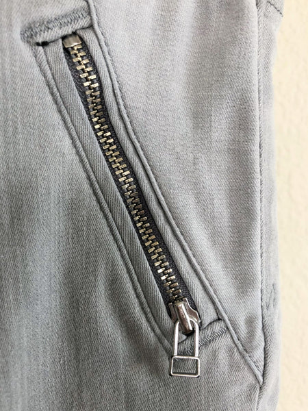 AG Size 6 Gray Moto Jeans - CLEARANCE