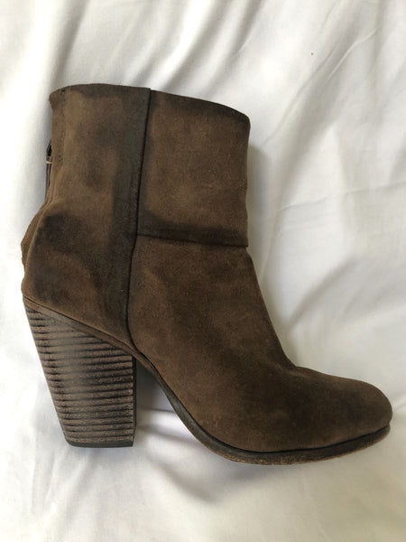 Rag & Bone Newbury Size 6 Brown Suede Booties