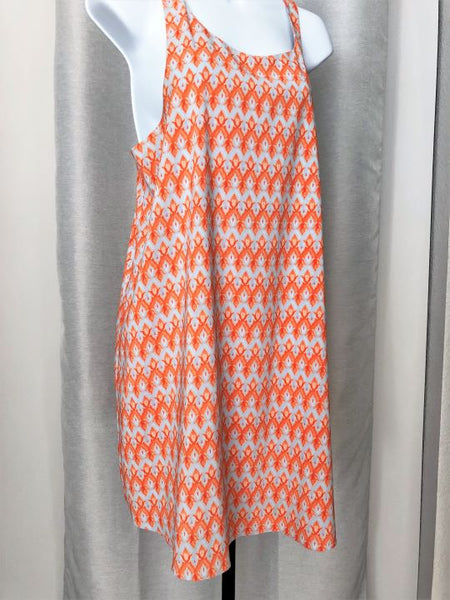 Alice + Olivia Size SMALL Orange and Gray Dress