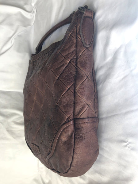 Liebeskind Brown Leather Quilted Hobo