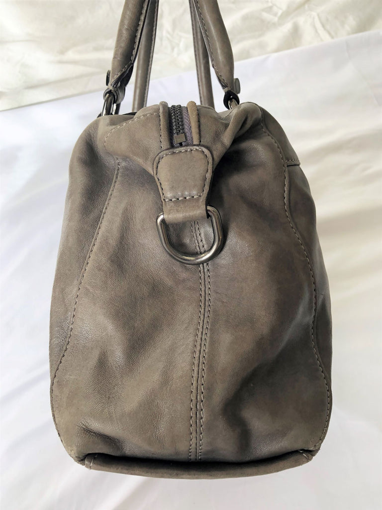 Dissona Black Leather Hobo Bag