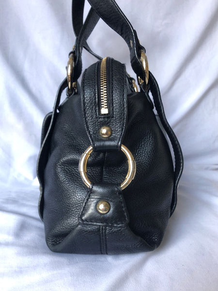 Michael Kors Black Leather Shoulder Bag