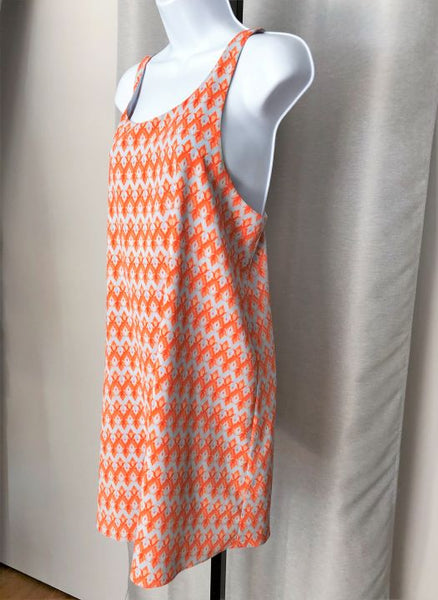 Alice + Olivia Size SMALL Orange and Gray Dress